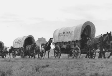 Cronache della contract logistics: Blubai atto II, innovando le prassi si consolida la partnership con Target Sinergie Carri dei pionieri in marcia nelal California Trail