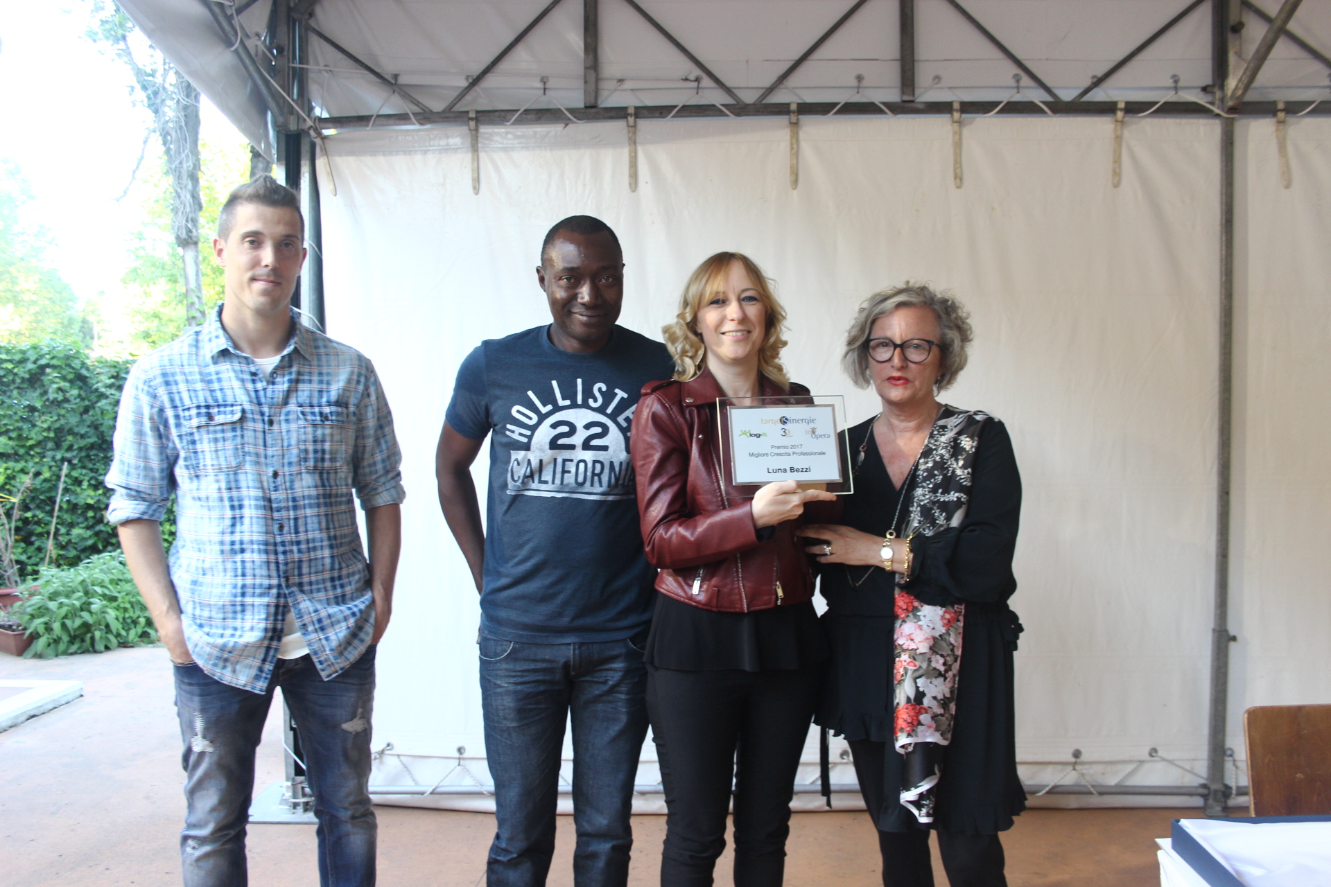 La premiazione di Luna Bezzi